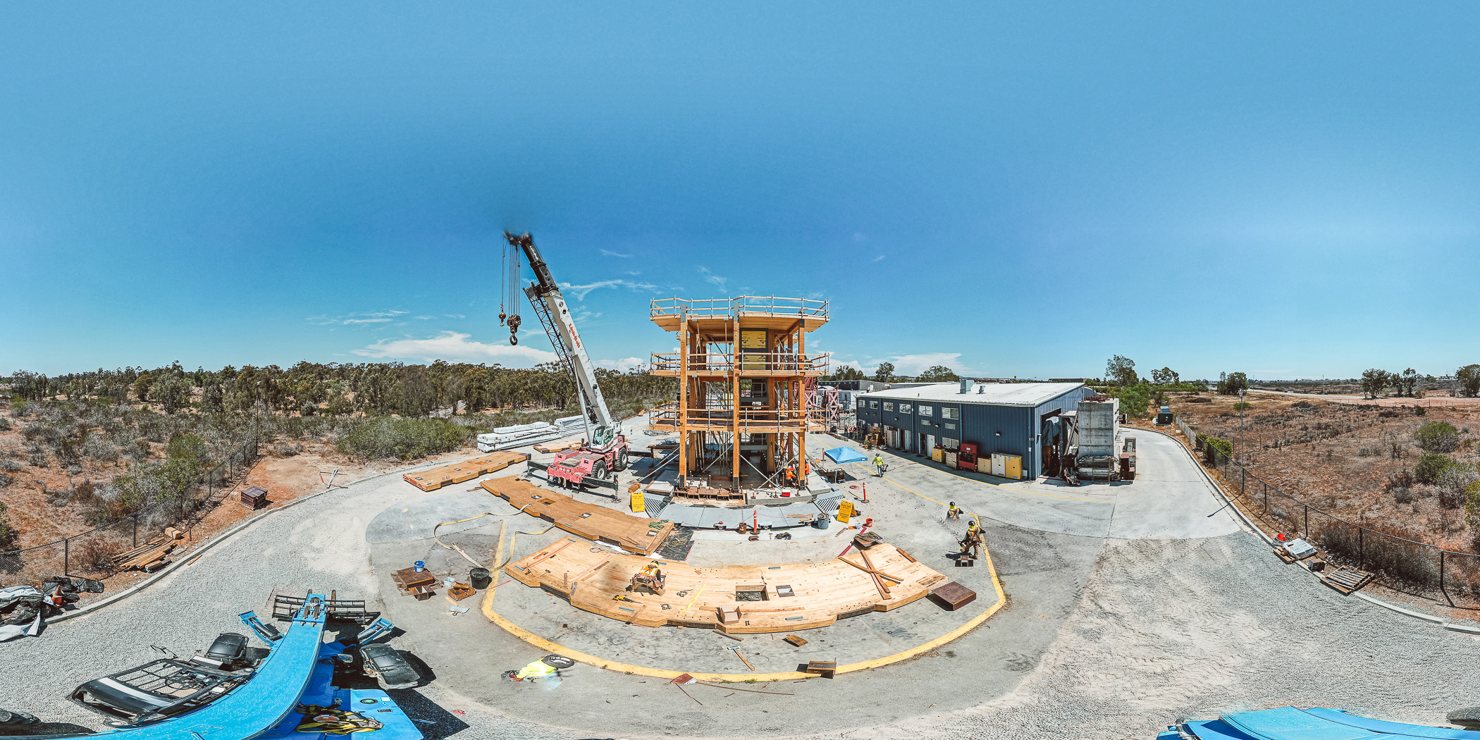 NHERI TallWood mass timber building shake test