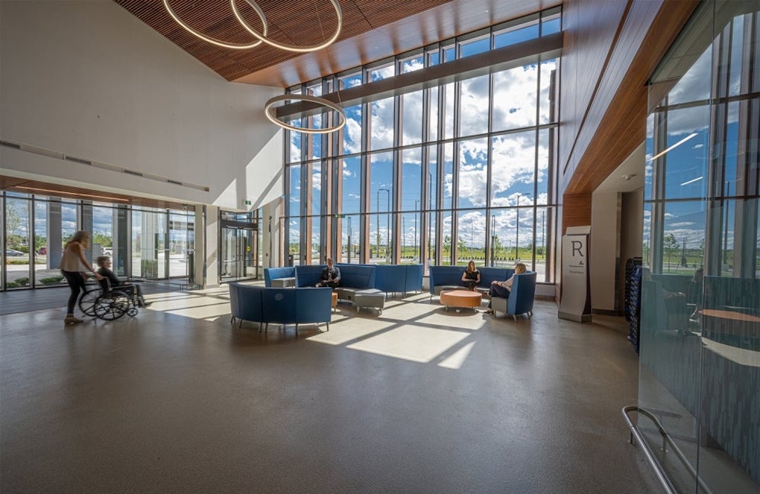 Orleans health hub lobby