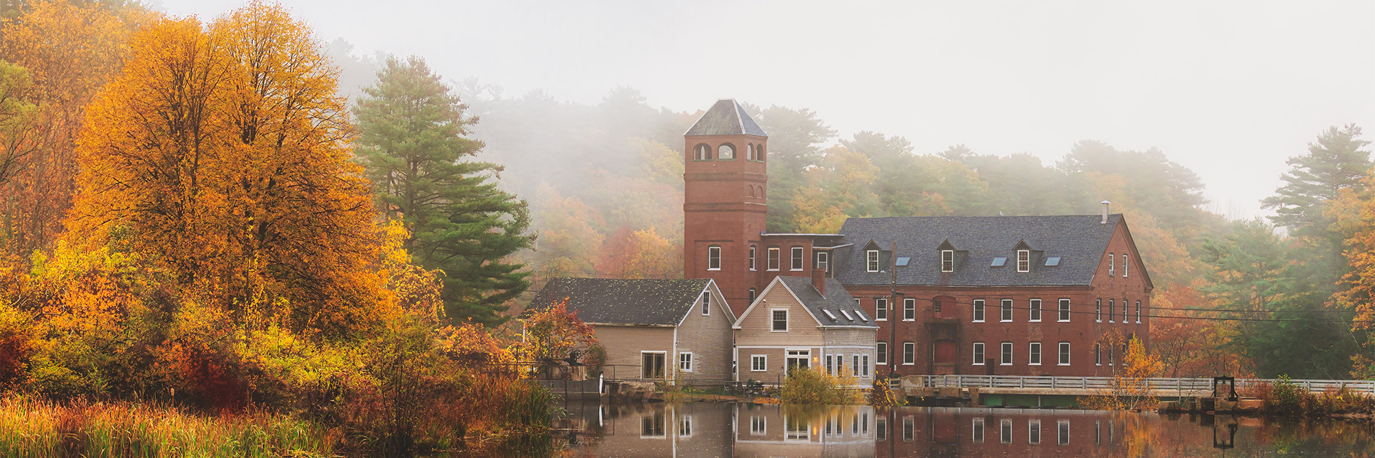 Building in the Royal River Park in Yarmouth, Maine