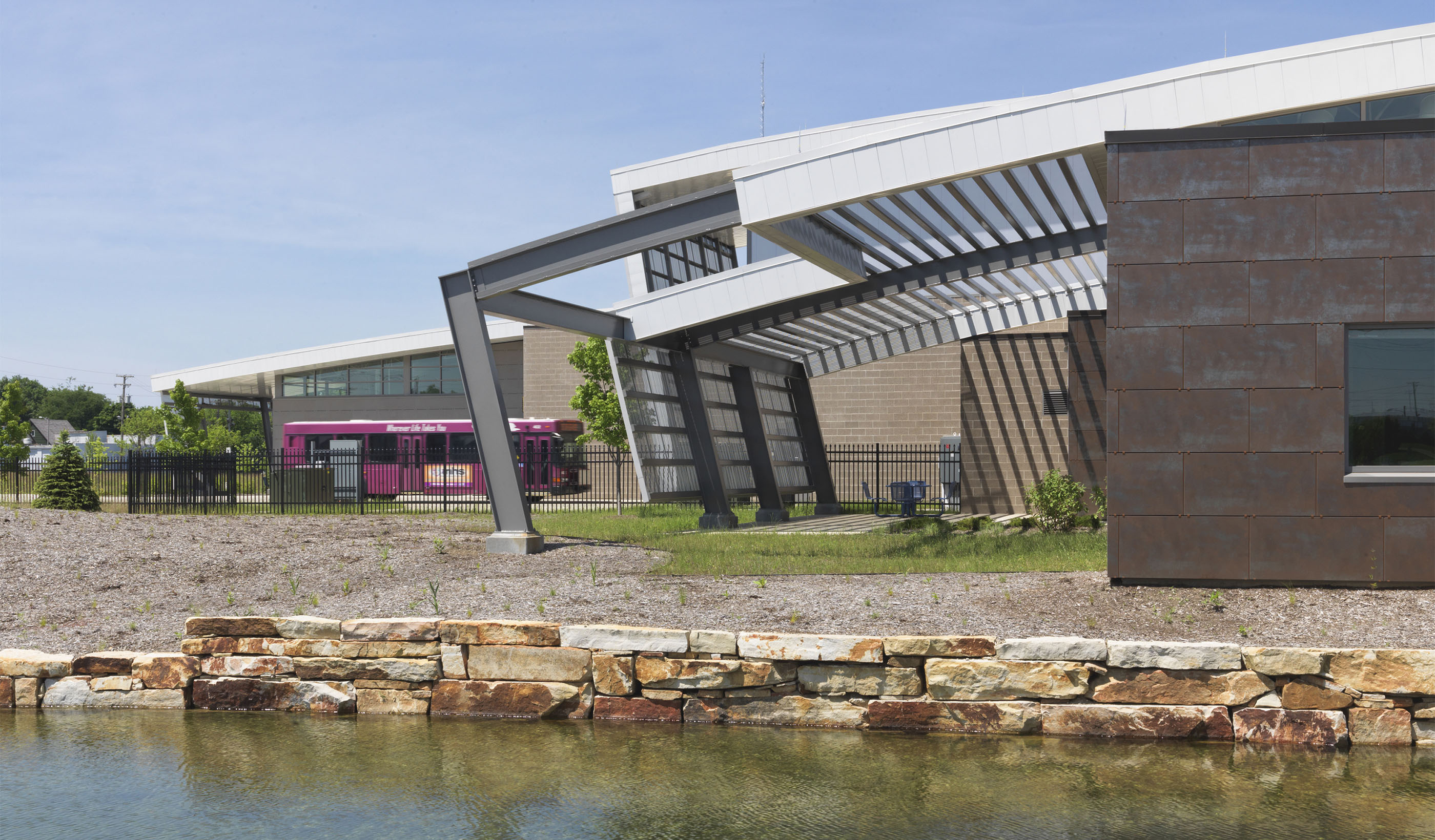 TRANSPO Emil “Lucky” Reznik Bus Operations & Maintenance Facility in South Bend, Indiana.