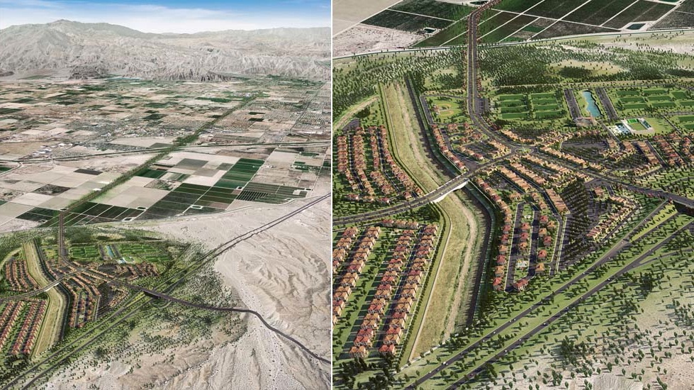 La Entrada master-planned community in Coachella. Renderings: KTGY