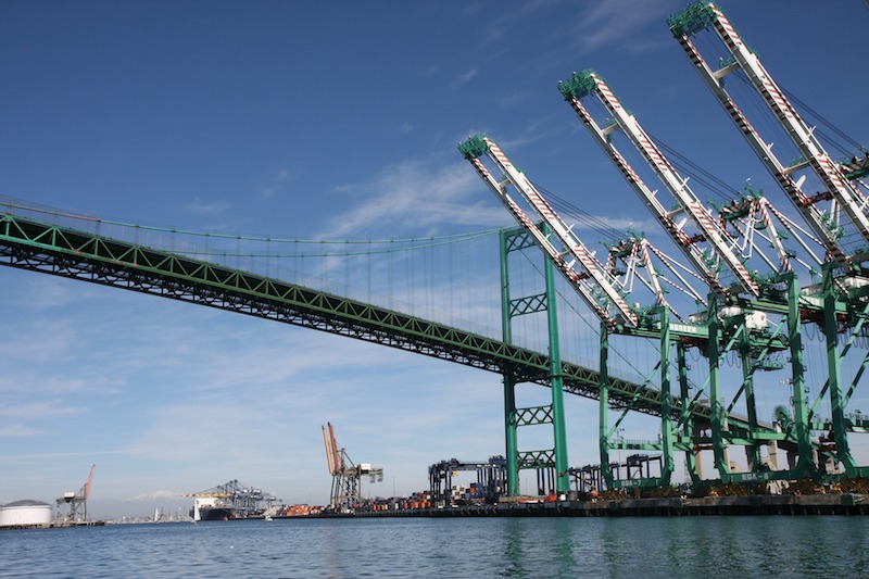 Bridge near Port of Long Beach