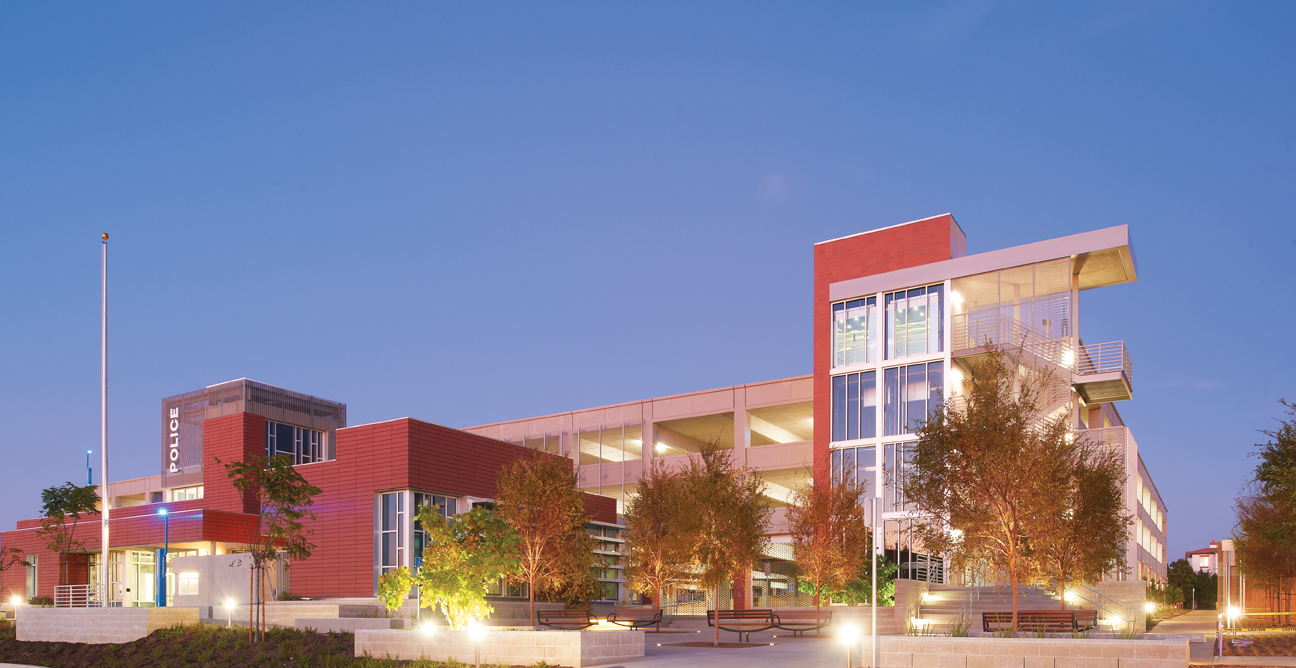 The LEED Platinum, net-zero-ready campus police substation at Miramar College, a