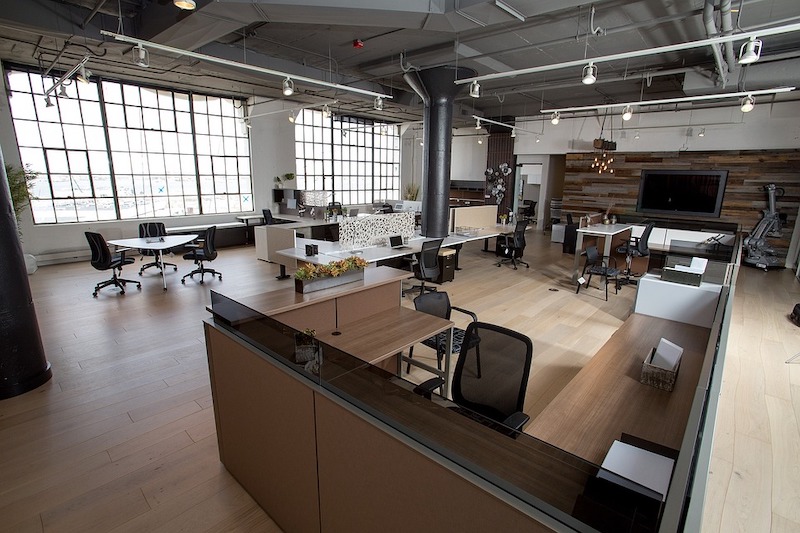 Empty office with furniture