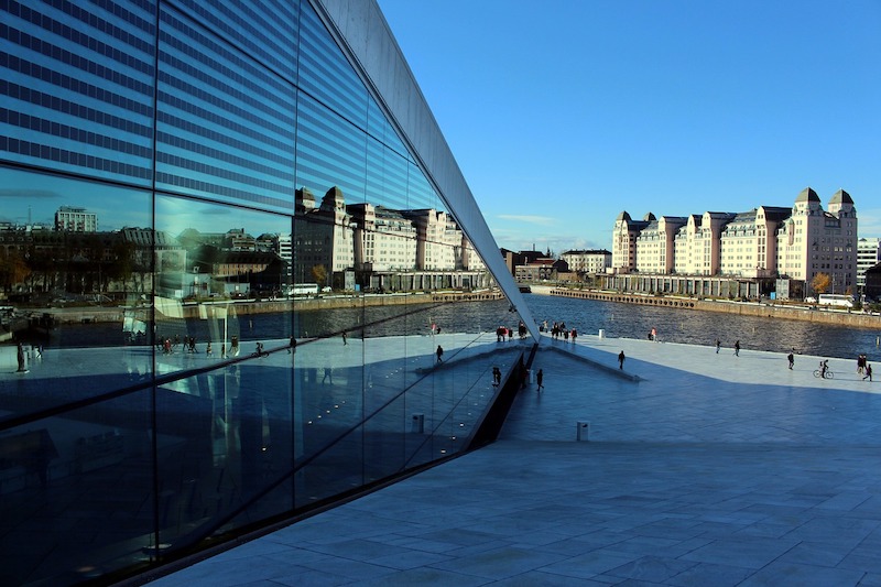 Oslo opera house and public space