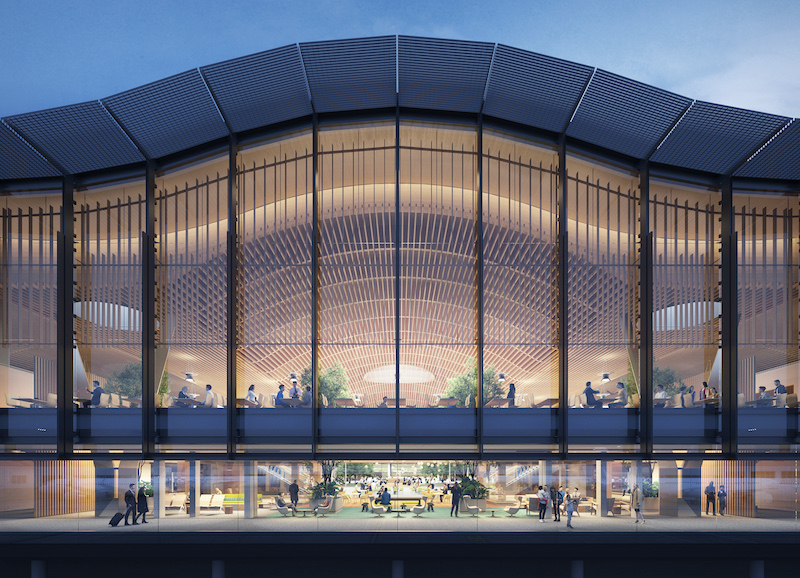 PDX main terminal undulating roof