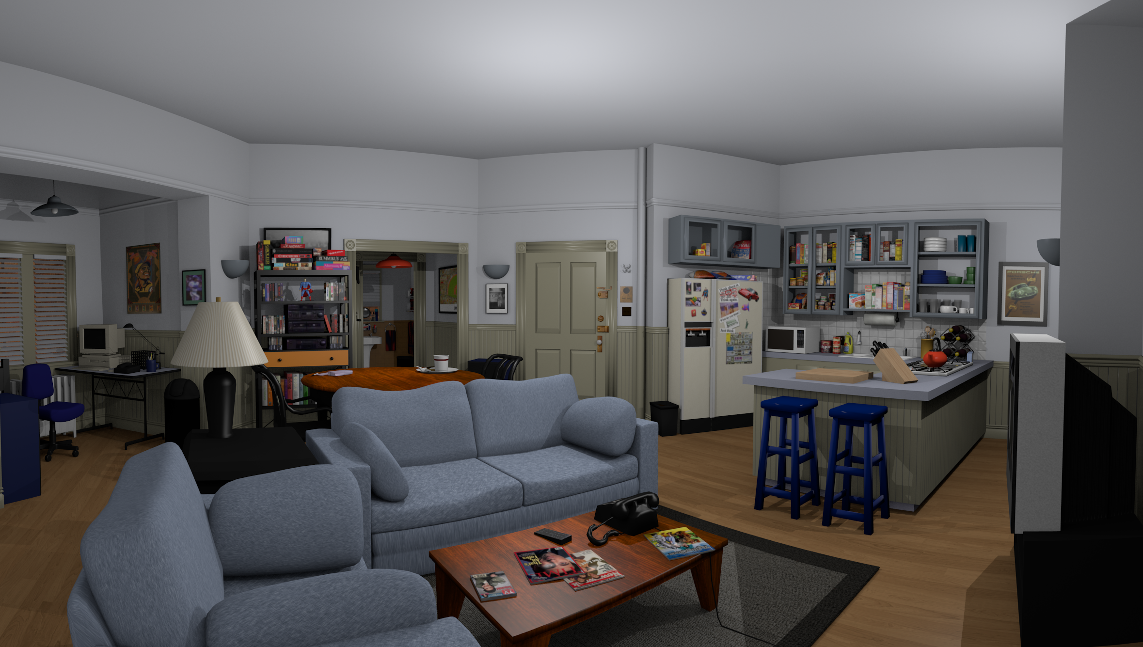 Greg Miller used the Unity coding language to create "Jerry's Place." All render