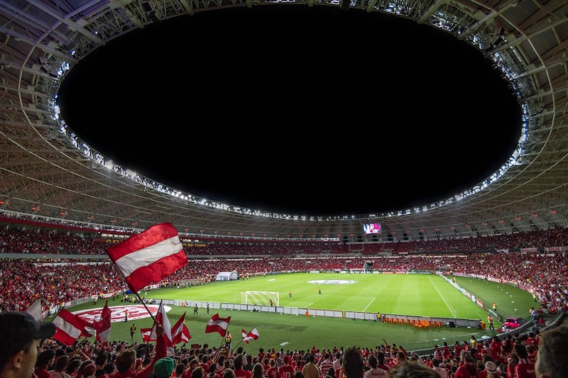 Crowd in a stadium