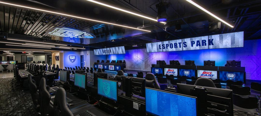 Modular esports arena at Butler University Esports Park