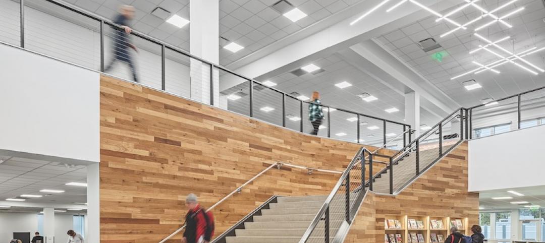 Main Stair in Columbus Metro Library Hilliard Branch