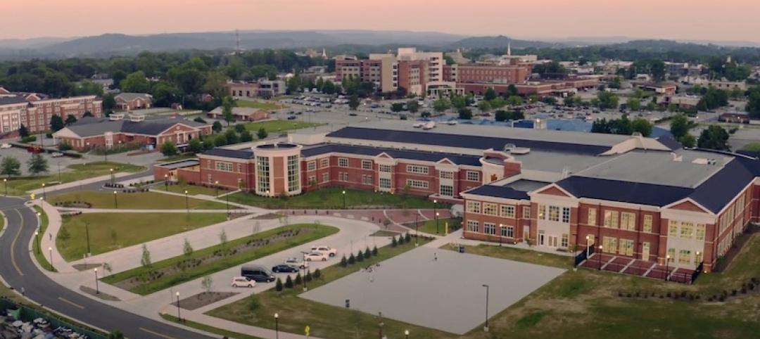 Tennessee Tech University Marc L. Burnett Student Recreation & Fitness Center aerial