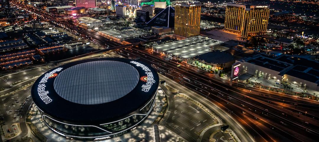 Allegiant Stadium aerial