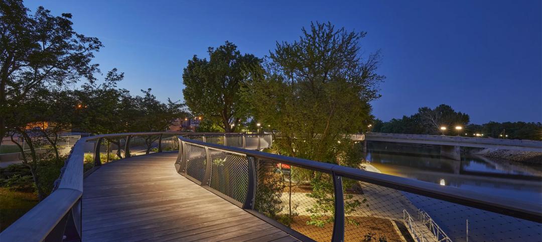 Canopy Trail lighting at night