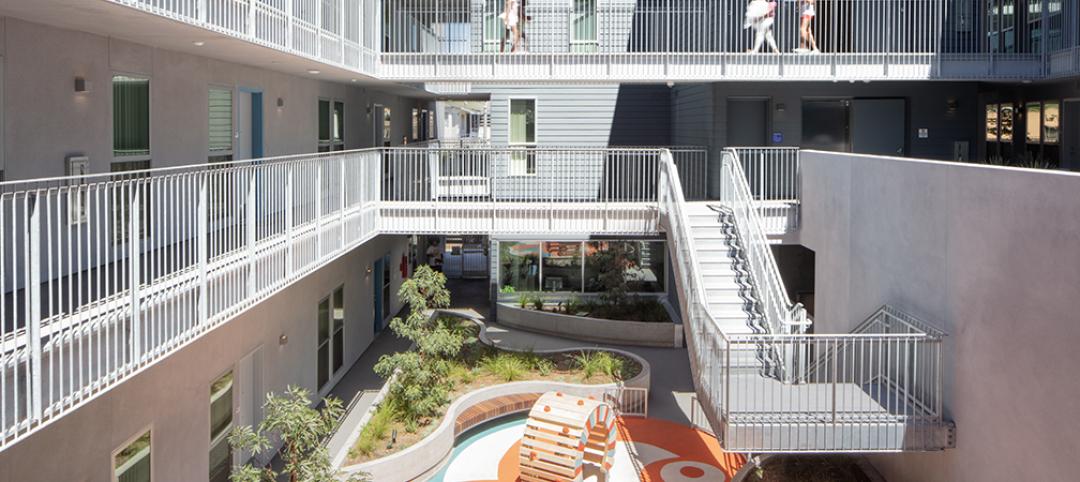 Brunson Terrace all-electric affordable housing project in Santa Monica, Calif., designed by Brooks + Scarpa Photo courtesy Brooks + Scarpa