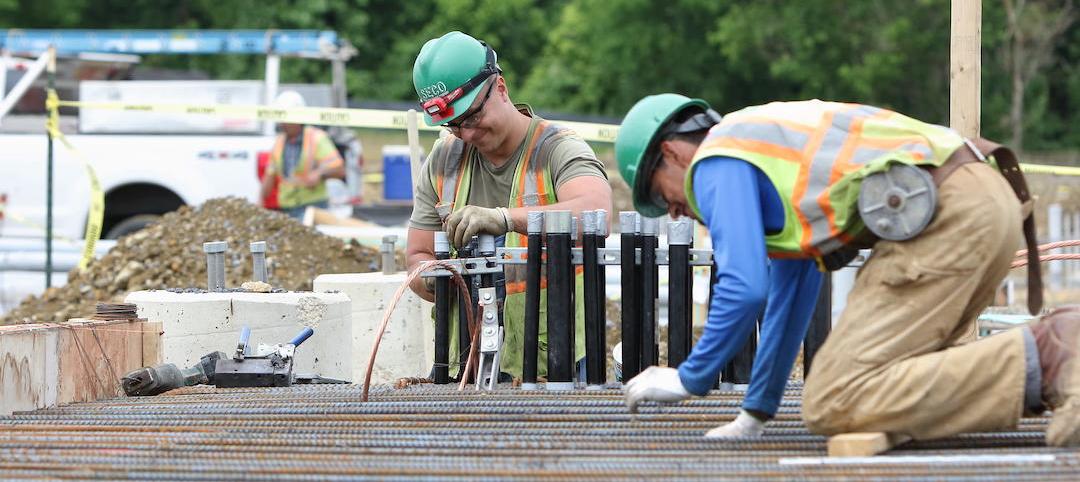 Professionals on a work site