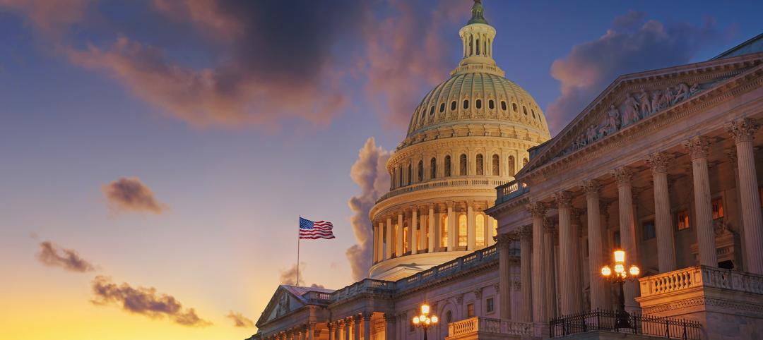 US Capitol building at sunset, Washington DC, USA.