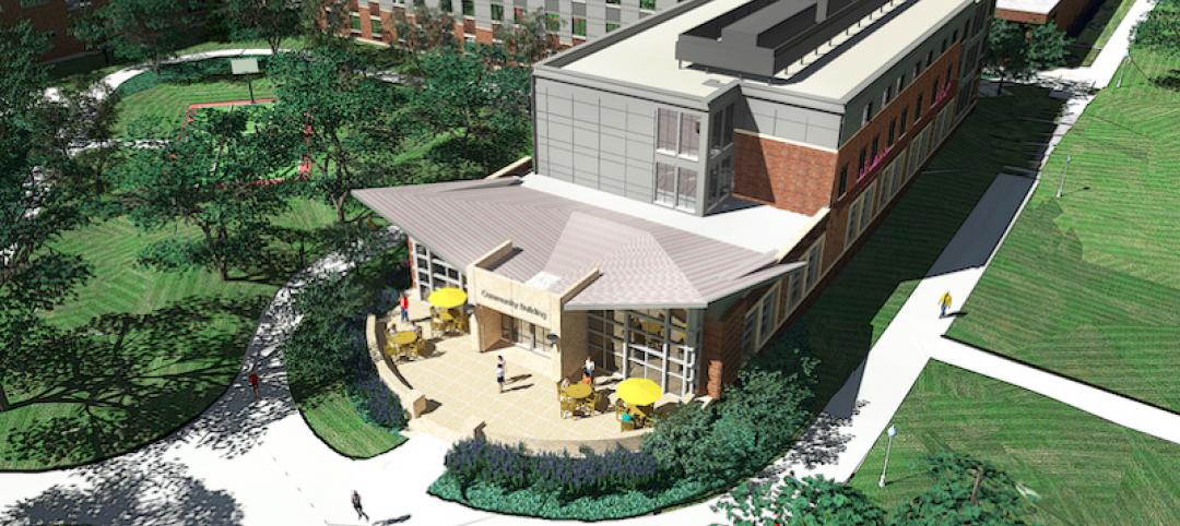 Augustana University Residence Hall exterior rendering