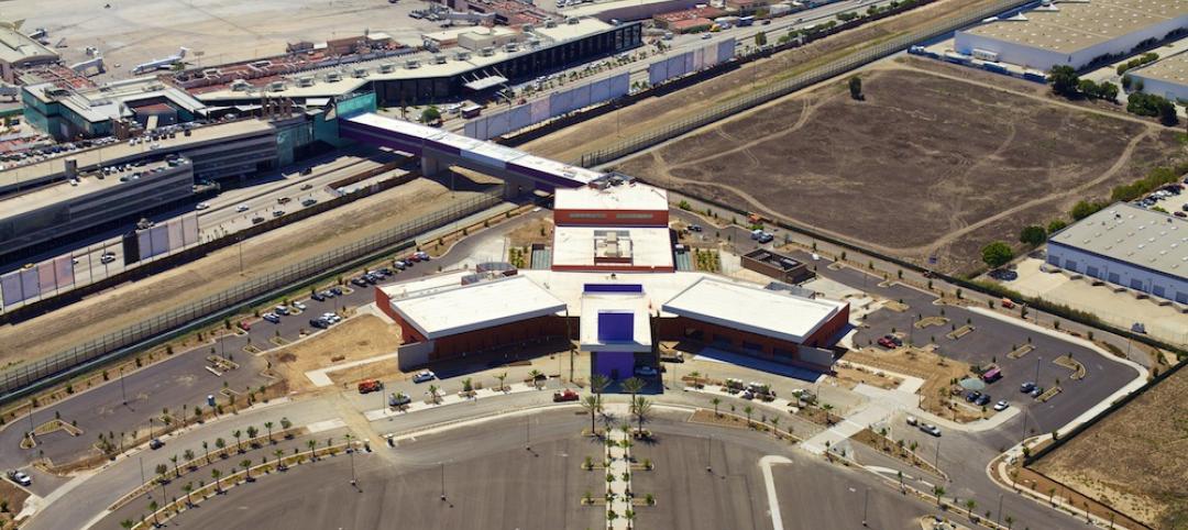 Skybridge connects a terminal and airport on each side of the U.S.-Mexico border