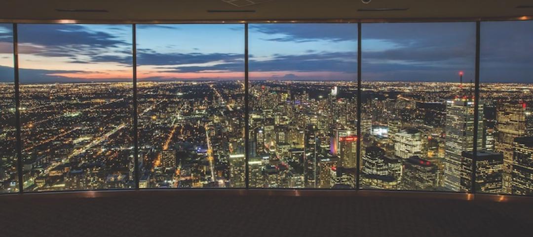 Looking out the CN Tower's new glass