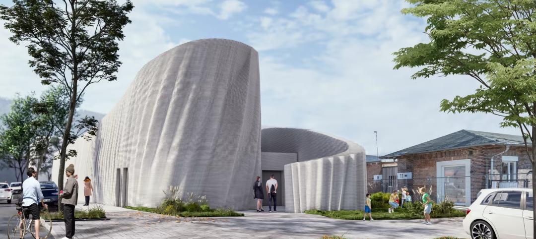 The walls of a data center in Germany are being 3D printed. image credit: COBOD