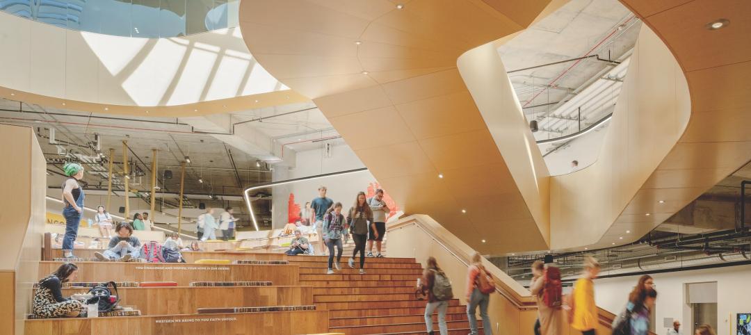 Western Michigan University’s new Student Center is designed to be a “hub of belonging.” CannonDesign worked with an EDI consultant on the design of this 162,000-sf center. 