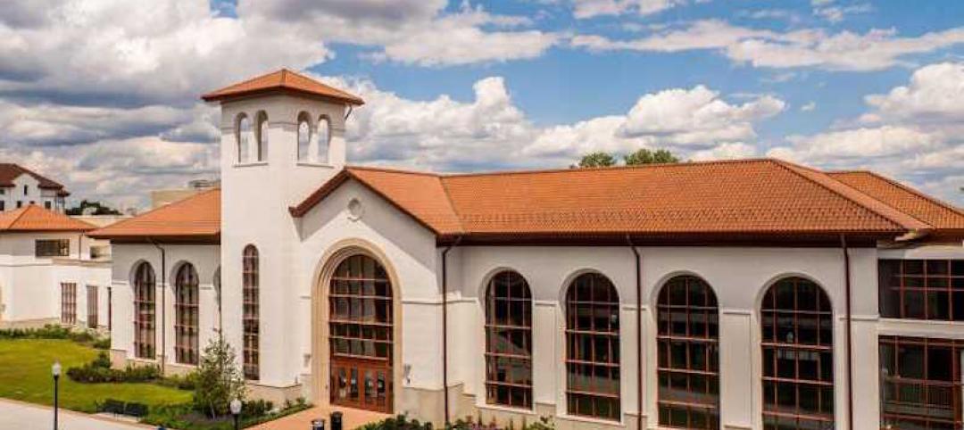 The exterior of the new School of Communication and Media at Montclair State University