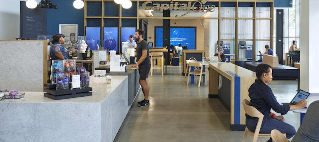 The cafe space in the Capital One Cafe