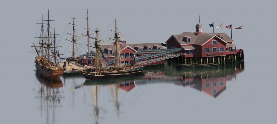 The two-story Boston Tea Party Ships & Museum, designed by Margulies Perruzzi Ar