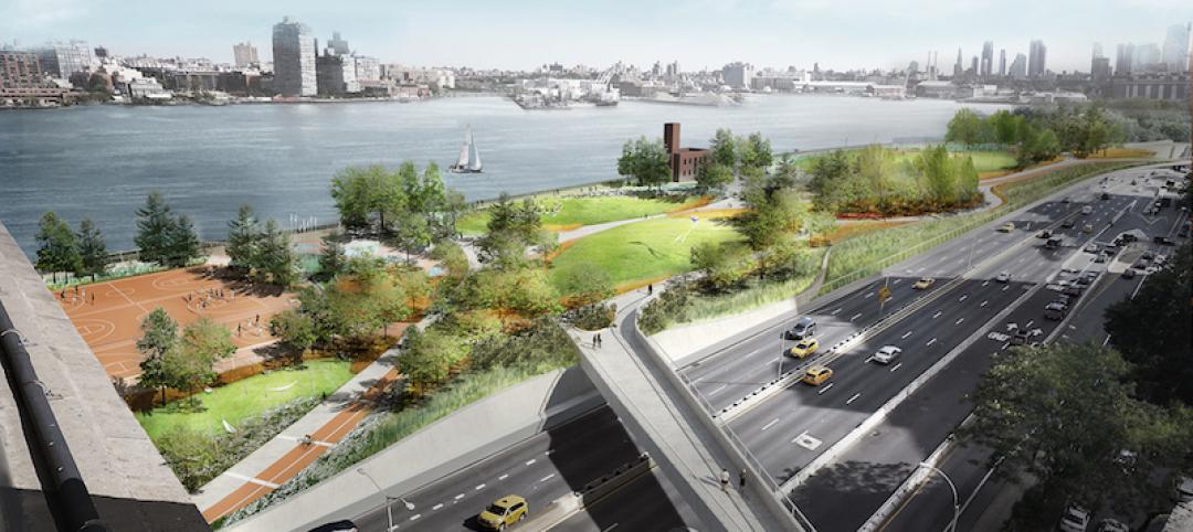 A rendering of the East Coast Resiliency Project