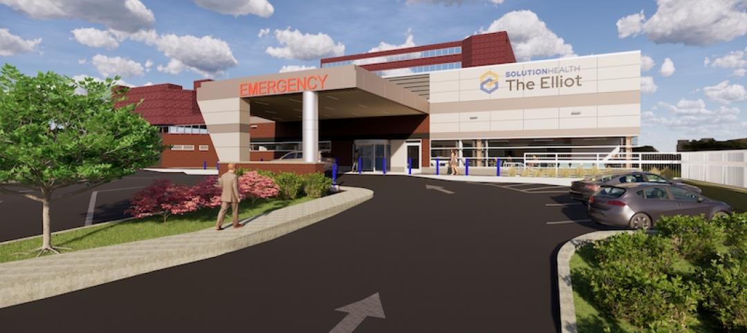 Rendering of expansion to Elliot Hospital's Emergency Department