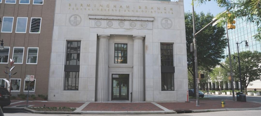  The renovated entry with custom-made replica columns