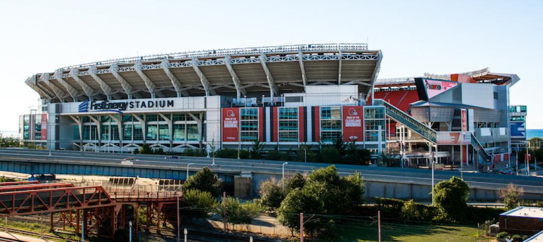 The exterior of FirstEnergy Stadium, home of the Cleveland Browns