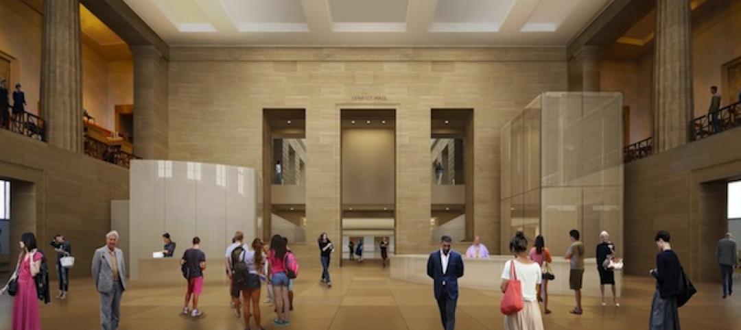 Lenfest Hall, one of the museum's two principal public entrance spaces, will be 