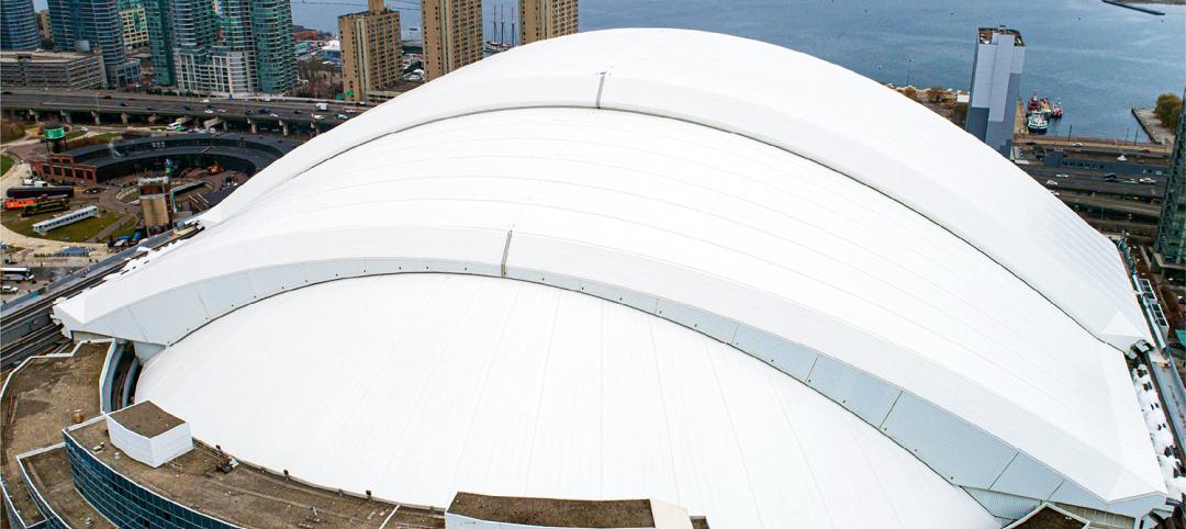 Rogers Centre’s new vinyl roof needed to meet core sustainability principles.