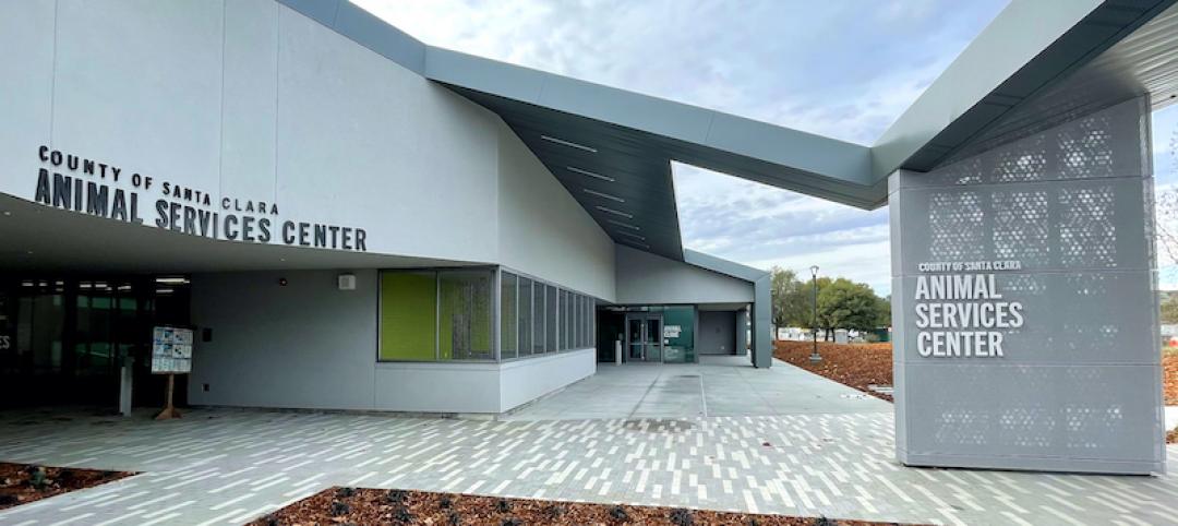 The entrance to the Santa Clara Animal Services Center in California