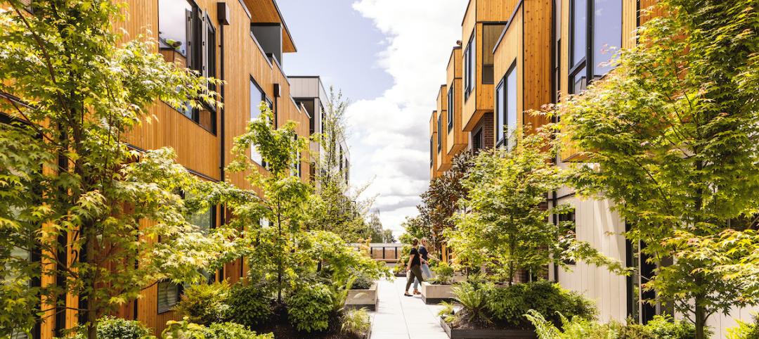 Courtyard at Winston Townhomes, Seattle.