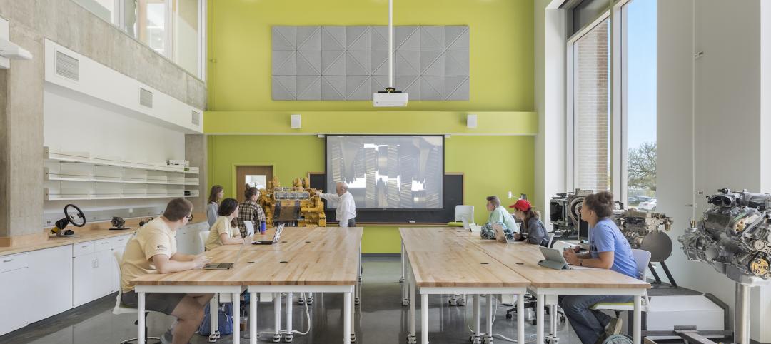 Is air quality the next hot campus amenity? Pictured: Engineering lab space at Purdue University’s newly renovated and expanded Agricultural and Biological Engineering Building. Photo: © 2021 Feinknopf Photography/Brad Feinknopf, courtesy Flad Architects 