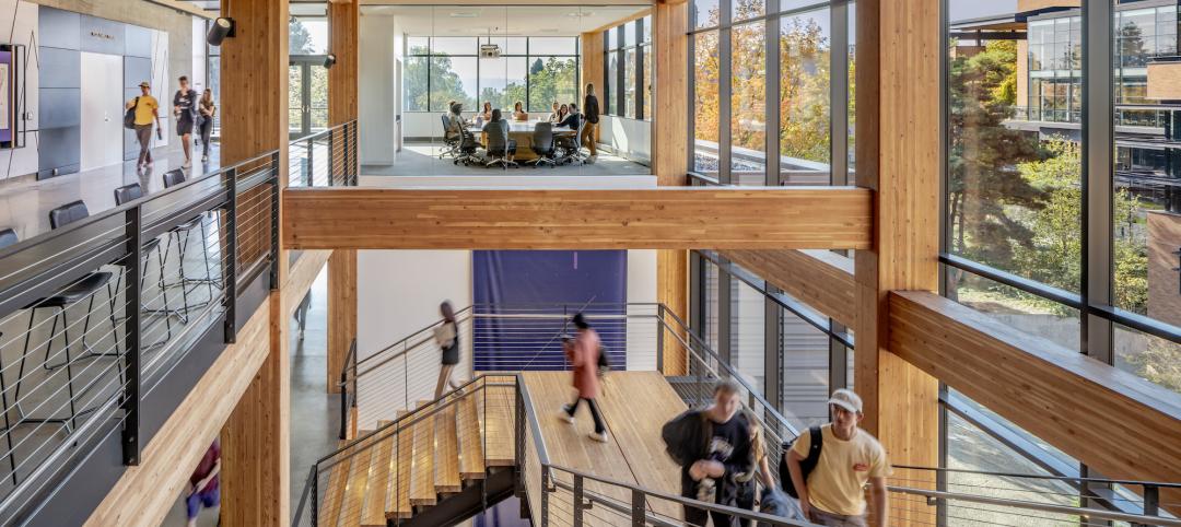 LMN Architects designed the mass timber Michael G. Foster School of Business Founders Hall at the University of Washington