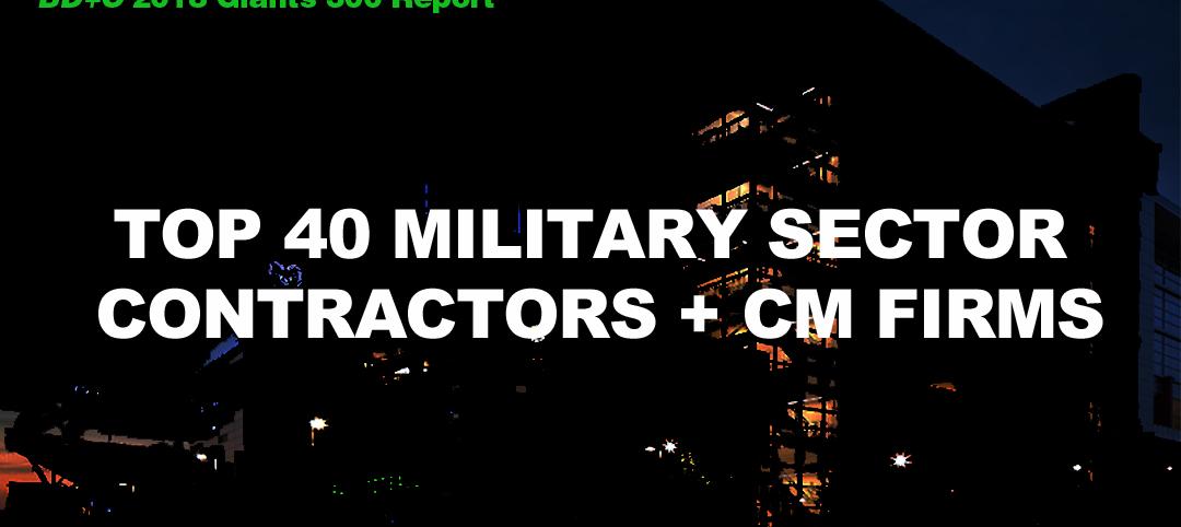 Top 40 Military Sector Contractors + CM Firms [2018 Giants 300 Report]