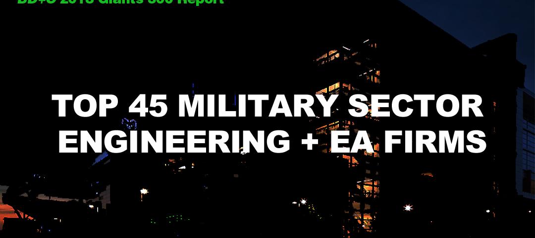 Top 45 Military Sector Engineering + EA Firms [2018 Giants 300 Report]