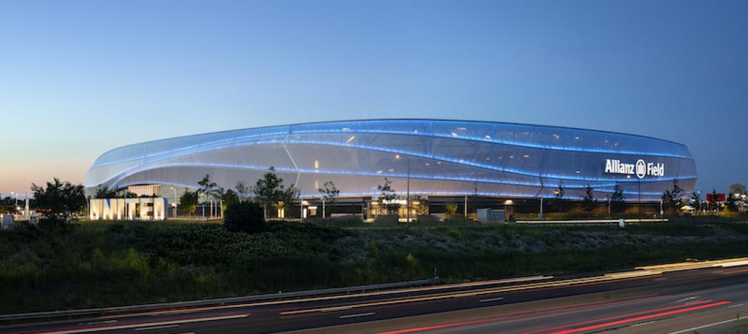 Allianz Field exterior at night