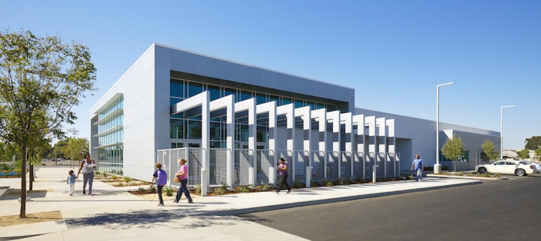 The exterior of the Michelle Obama Branch Library