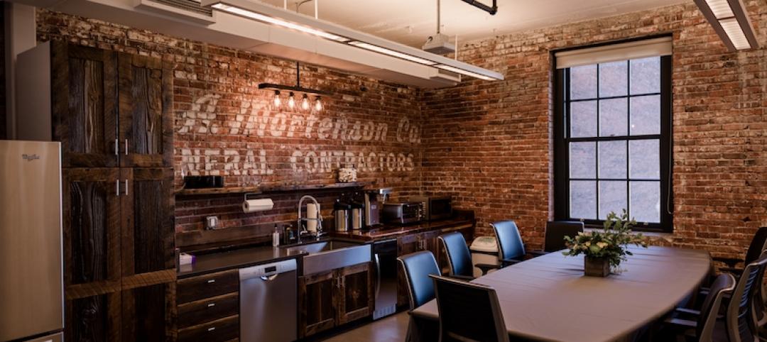 Mortenson Construction's office incorporates a 100-year-old barn