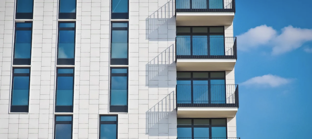 Building facade and balconies