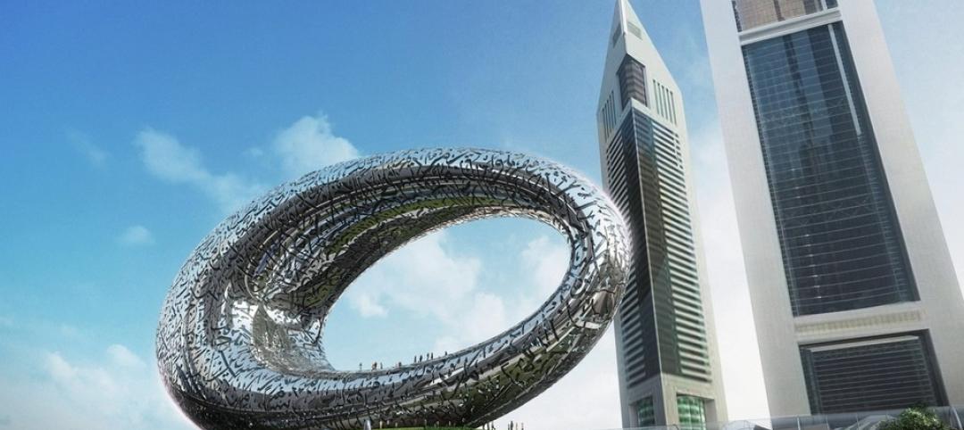 A giant, silver loop in Dubai will house the Museum of the Future