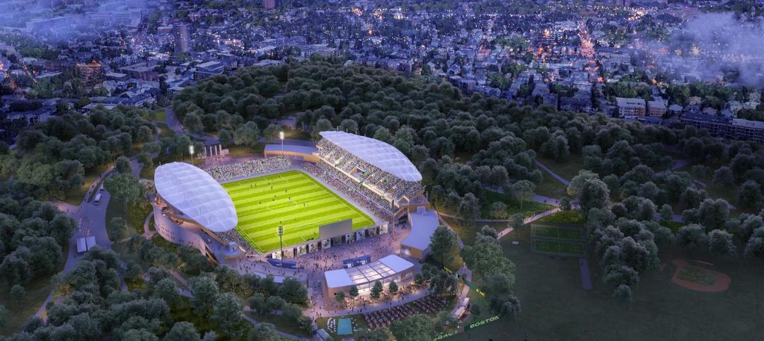 Stadium renovation plans unveiled for Boston’s National Women’s Soccer League Courtesy Stantec