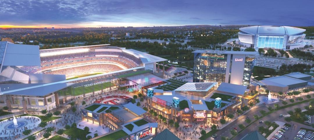 A rendering of the Texas Live! development