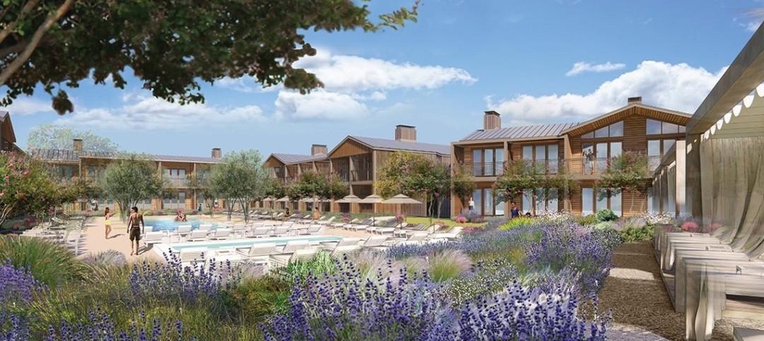 A rendering of Appellation Healdsburg, under construction in northern California. Credit: R.D. Olson