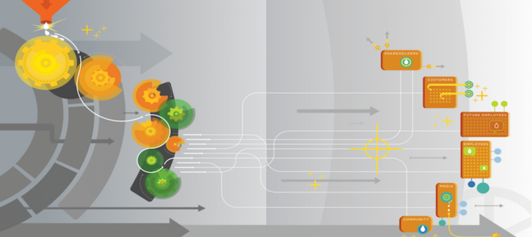 Abstract rendering of data flow