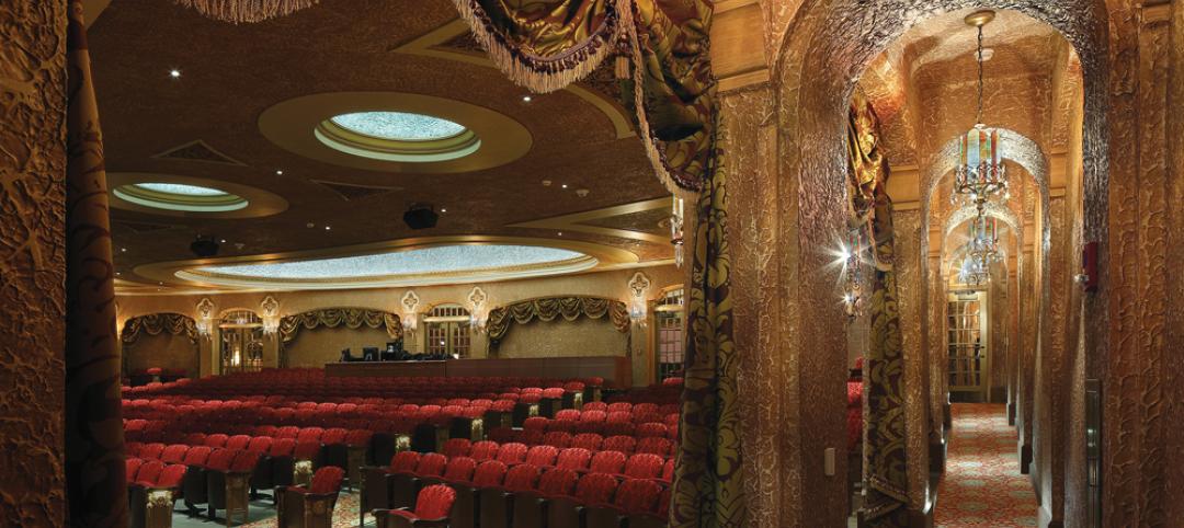 The Paramount Theatre of Cedar Rapids, Iowa, was heavily damaged by flooding in 